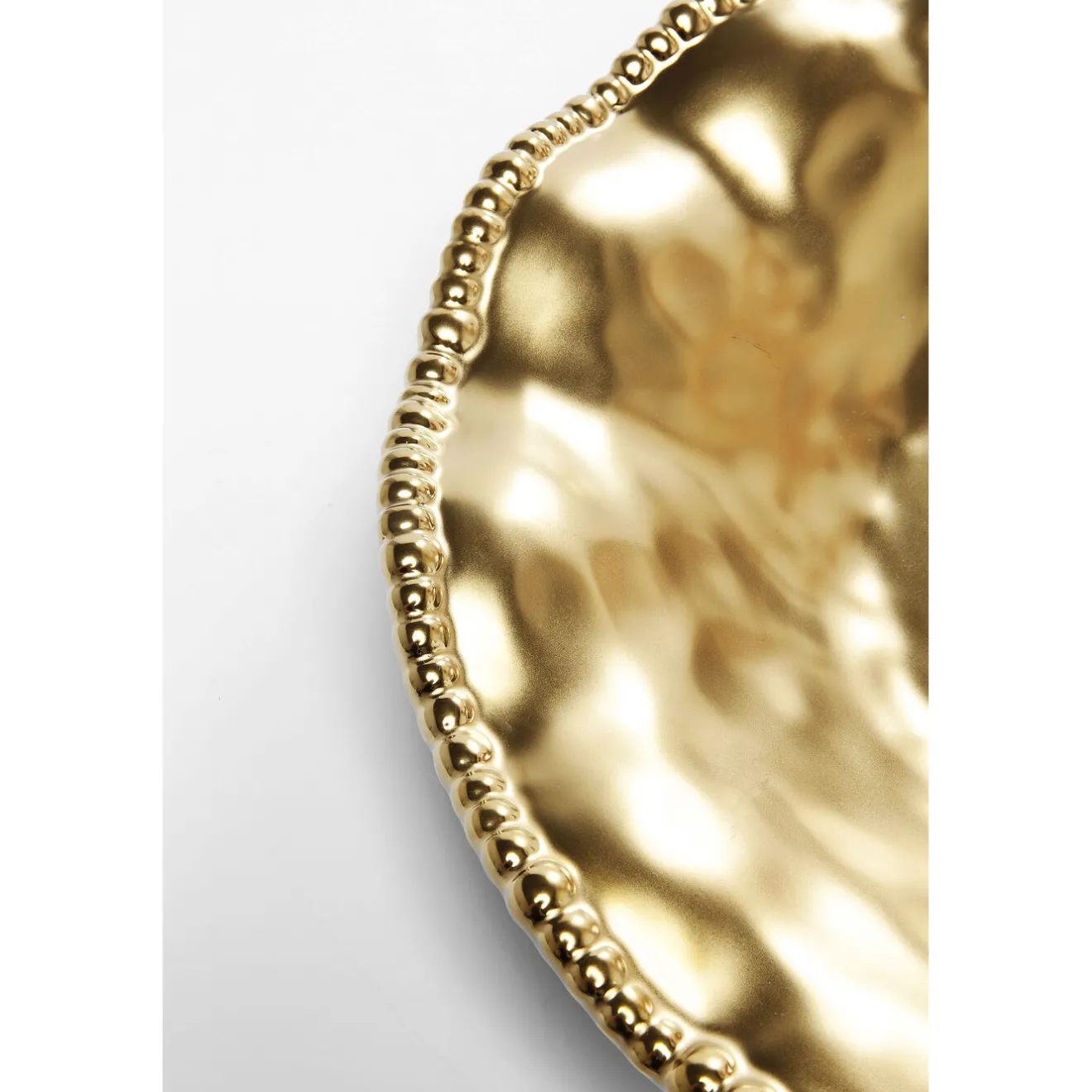 KARE Design Assiettes|Assiette Bell Dore O36Cm