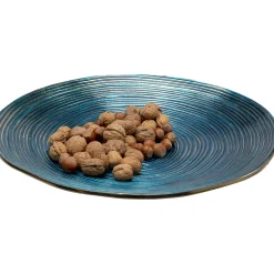 KARE Design Assiettes Décoratives|Assiette Décorative Melia Bleu Fonce O46Cm