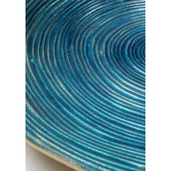 KARE Design Assiettes Décoratives|Assiette Décorative Melia Bleu Fonce O46Cm