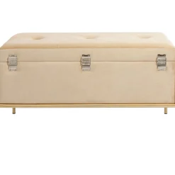 KARE Design Banquettes Rembourrées|Banquette Buttons Storage Beige Pm