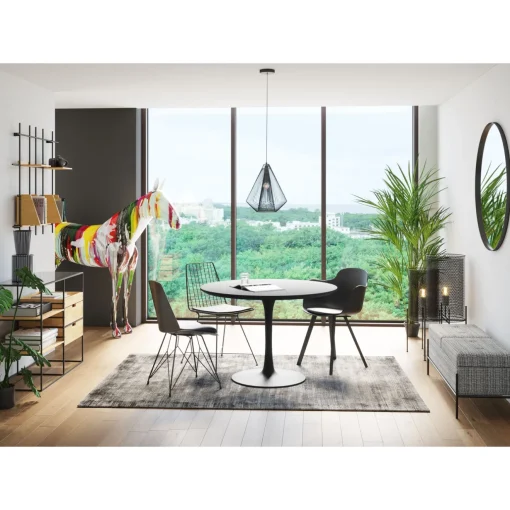 KARE Design Banquettes Rembourrées|Banquette Buttons Storage Noir-Blanc Gm