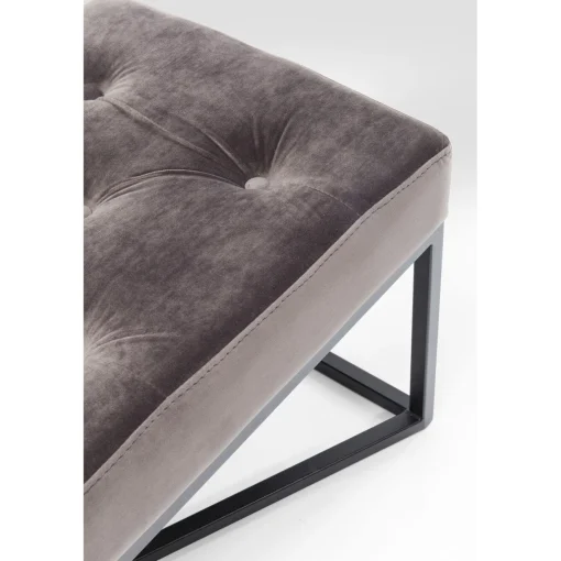 KARE Design Banquettes Rembourrées|Banquette Crossover Gris Noir 150X40Cm