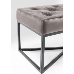 KARE Design Banquettes Rembourrées|Banquette Crossover Gris Noir 150X40Cm