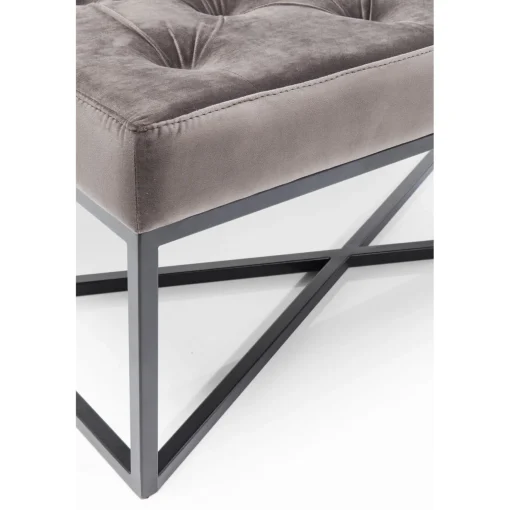 KARE Design Banquettes Rembourrées|Banquette Crossover Gris Noir 150X40Cm