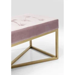 KARE Design Banquettes Rembourrées|Banquette Crossover Rose Laiton 90X40Cm