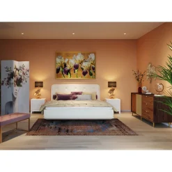 KARE Design Banquettes Rembourrées|Banquette Crossover Rose Laiton 90X40Cm