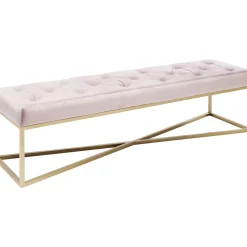 KARE Design Banquettes Rembourrées|Banquette Crossover Rose Laiton 150X40Cm