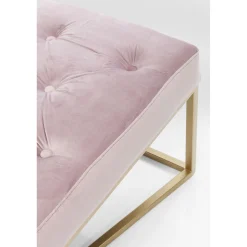 KARE Design Banquettes Rembourrées|Banquette Crossover Rose Laiton 150X40Cm