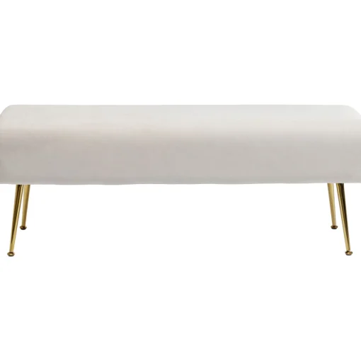 KARE Design Banquettes Rembourrées|Banquette Deria Velours Creme 110Cm