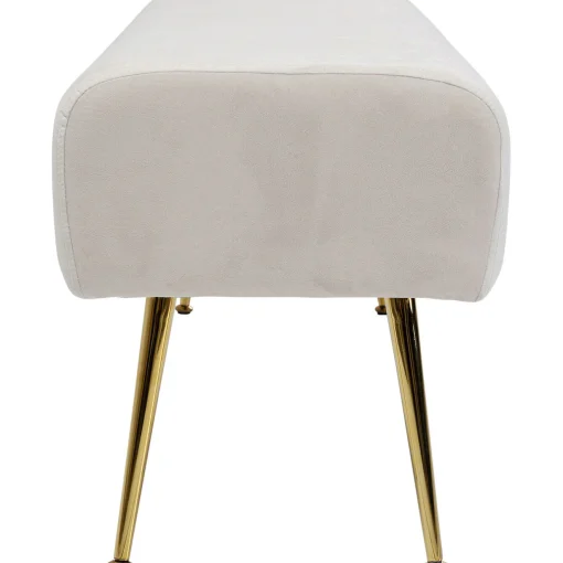KARE Design Banquettes Rembourrées|Banquette Deria Velours Creme 110Cm