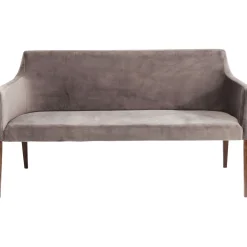 KARE Design Bancs Pour Tables De Repas|Banquette Mode Velours Gris