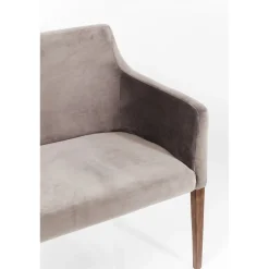 KARE Design Bancs Pour Tables De Repas|Banquette Mode Velours Gris