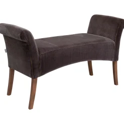 KARE Design Banquettes Rembourrées|Banquette Motley Verlours Marron
