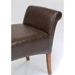 KARE Design Banquettes Rembourrées|Banquette Motley Zigzag Marron