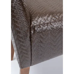 KARE Design Banquettes Rembourrées|Banquette Motley Zigzag Marron