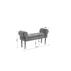 KARE Design Banquettes Rembourrées|Banquette Wing Gris