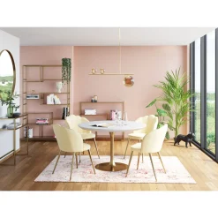 KARE Design Piètements De Tables|Base De Table Invitation Laiton O60Cm