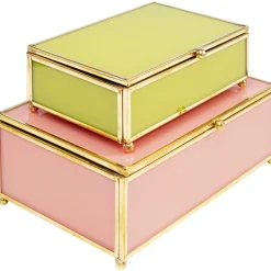 KARE Design Boîtes|Boite Neomi Vert Fuchsia (2/Set)