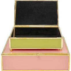 KARE Design Boîtes|Boite Neomi Vert Fuchsia (2/Set)