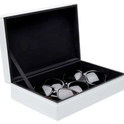 KARE Design Boîtes|Boite Snake Bite Blanc 28X7Cm