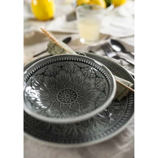 KARE Design Coupes|Bol Sicilia Mandala Gris O18