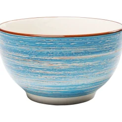 KARE Design Bols Pour Céréales|Bol Swirl Bleu O14Cm