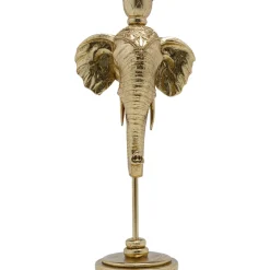 KARE Design Bougeoirs|Bougeoir Elephant Head Dore 36Cm