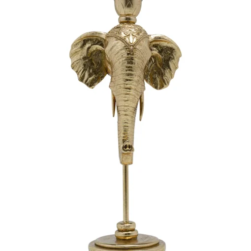 KARE Design Bougeoirs|Bougeoir Elephant Head Dore 36Cm