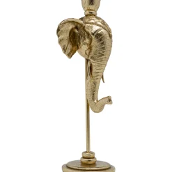 KARE Design Bougeoirs|Bougeoir Elephant Head Dore 36Cm