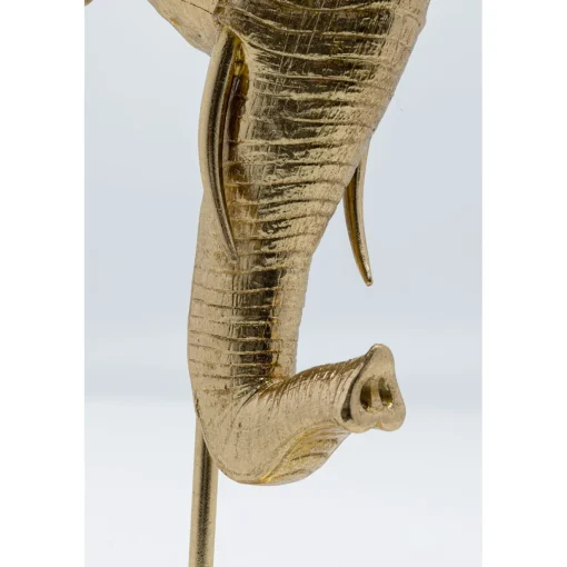 KARE Design Bougeoirs|Bougeoir Elephant Head Dore 49Cm