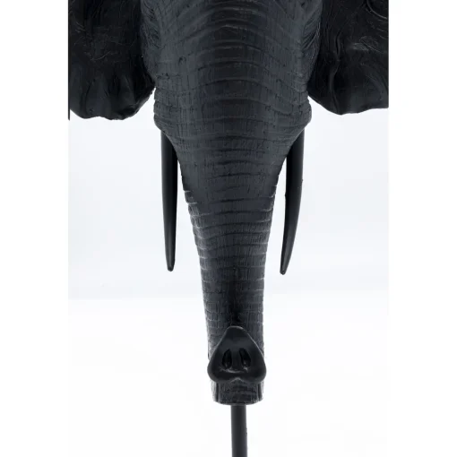 KARE Design Bougeoirs|Bougeoir Elephant Head Noir 49Cm