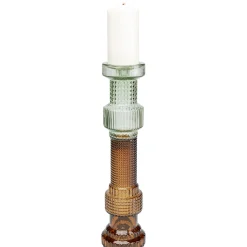 KARE Design Bougeoirs|Bougeoir Marvelous Duo Vert Marron 49Cm