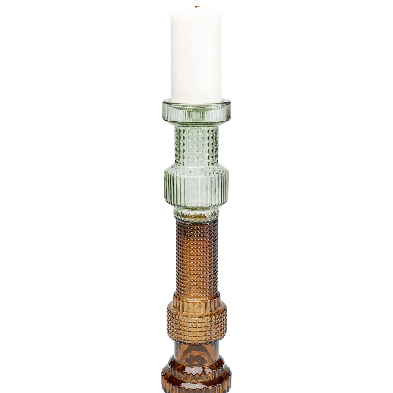 KARE Design Bougeoirs|Bougeoir Marvelous Duo Vert Marron 49Cm