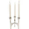 KARE Design Bougeoirs|Bougeoir Stacky Argente 15Cm