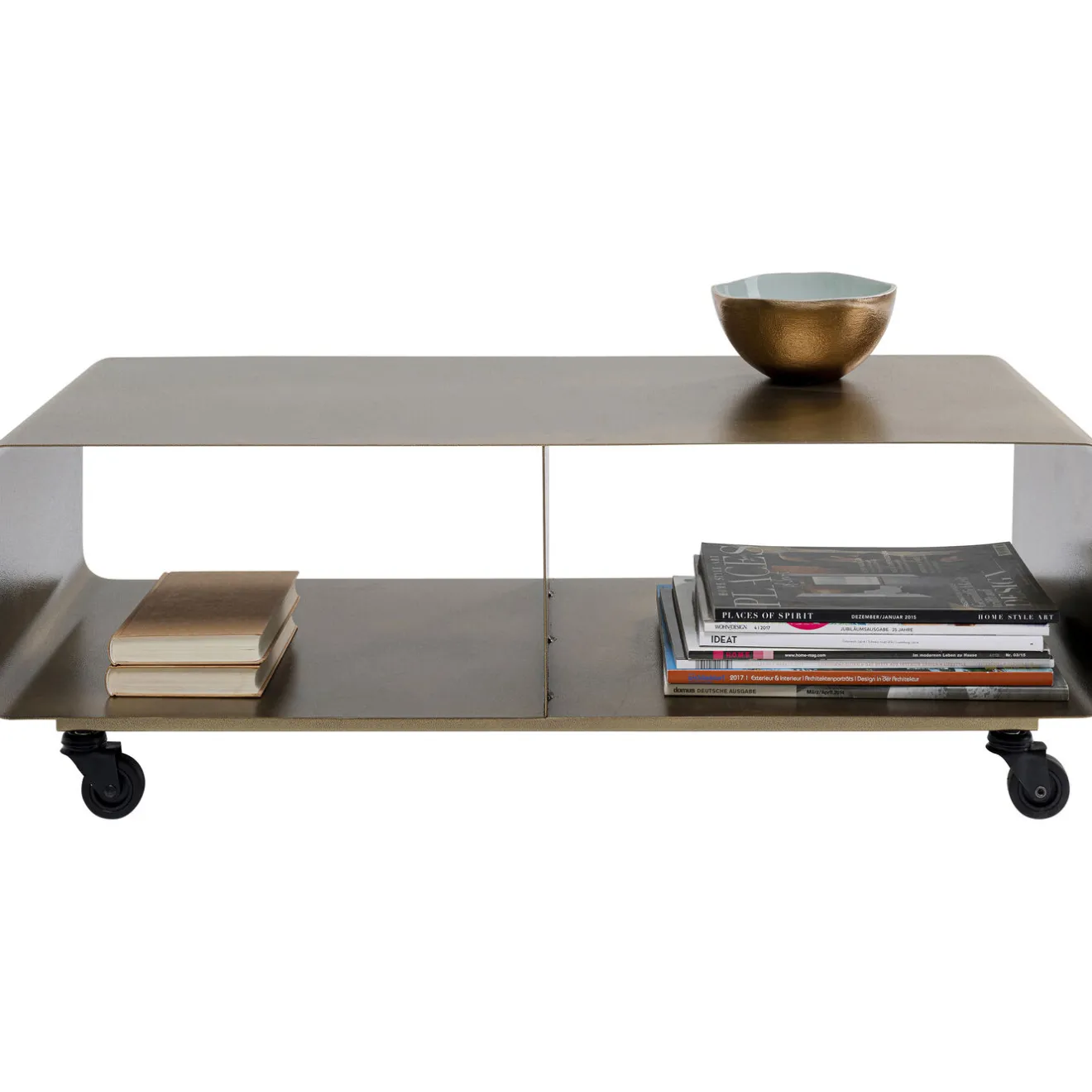 KARE Design Buffets Bas|Buffet Bas Lounge M Bronze 90X30Cm