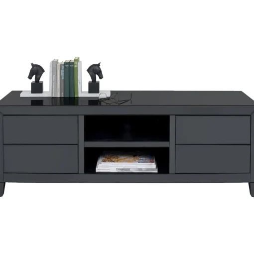 KARE Design Buffets Bas|Buffet Bas Luxury Push Gris 140X50Cm