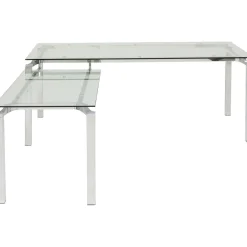 KARE Design Bureaux|Bureau D Angle Lorenco Chrome 210X180Cm