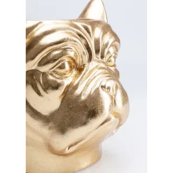 KARE Design Caches Pots|Cachepot Décoratif Bulldog Dore