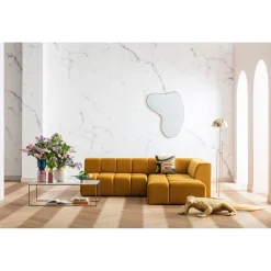 KARE Design Canapés D'Angle|Canapés Angle Belami Velvet Amber Droit