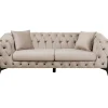 KARE Design 2 Places|Canapés Bellissima 2-Places Velours Beige 200Cm
