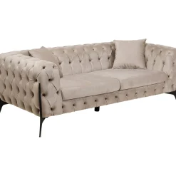 KARE Design 2 Places|Canapés Bellissima 2-Places Velours Beige 200Cm