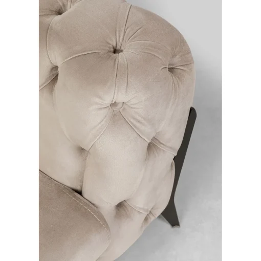 KARE Design 2 Places|Canapés Bellissima 2-Places Velours Beige 200Cm