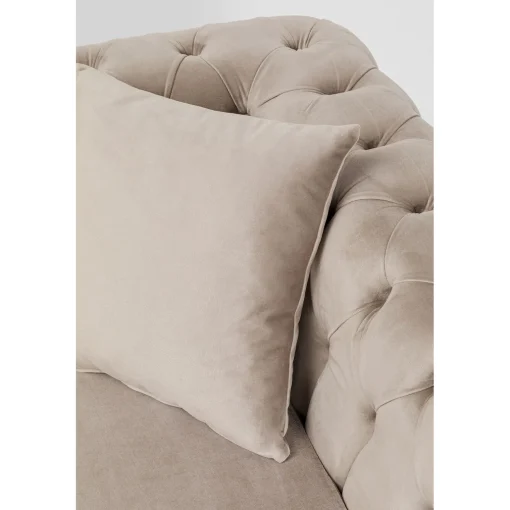 KARE Design 2 Places|Canapés Bellissima 2-Places Velours Beige 200Cm