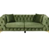 KARE Design 2 Places|Canapés Bellissima 2-Places Velours Vert 200Cm