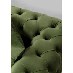 KARE Design 2 Places|Canapés Bellissima 2-Places Velours Vert 200Cm