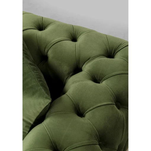 KARE Design 2 Places|Canapés Bellissima 2-Places Velours Vert 200Cm