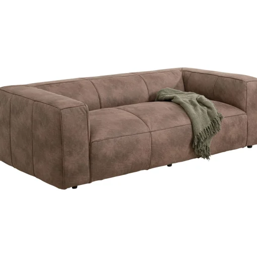 KARE Design 3 Places|Canapés Cubetto 3-Places Taupe 220Cm