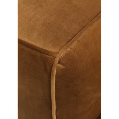 KARE Design 3 Places|Canapés Cubetto 3-Places Velours Marron 220Cm