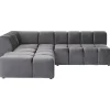 KARE Design Canapés D'Angle|Canapés D Angle Belami Velvet Gris Gauche
