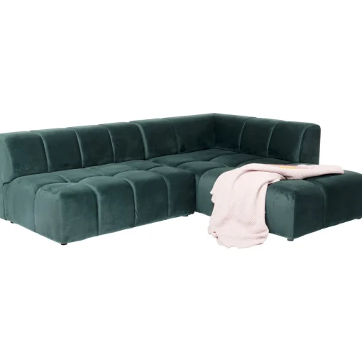 KARE Design Canapés D'Angle|Canapés D Angle Belami Vert Fonce Droite 265Cm